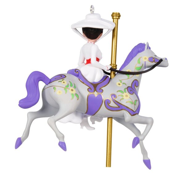 New! Disney Mary Poppins Hallmark Keepsake Ornament 2024 Carousel Horse - Picture 4 of 5